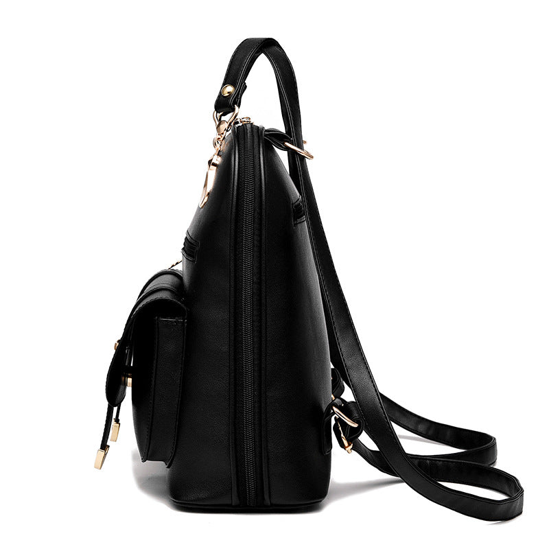 Fashion Leather Bag Dual-use Backpack shoulder strap