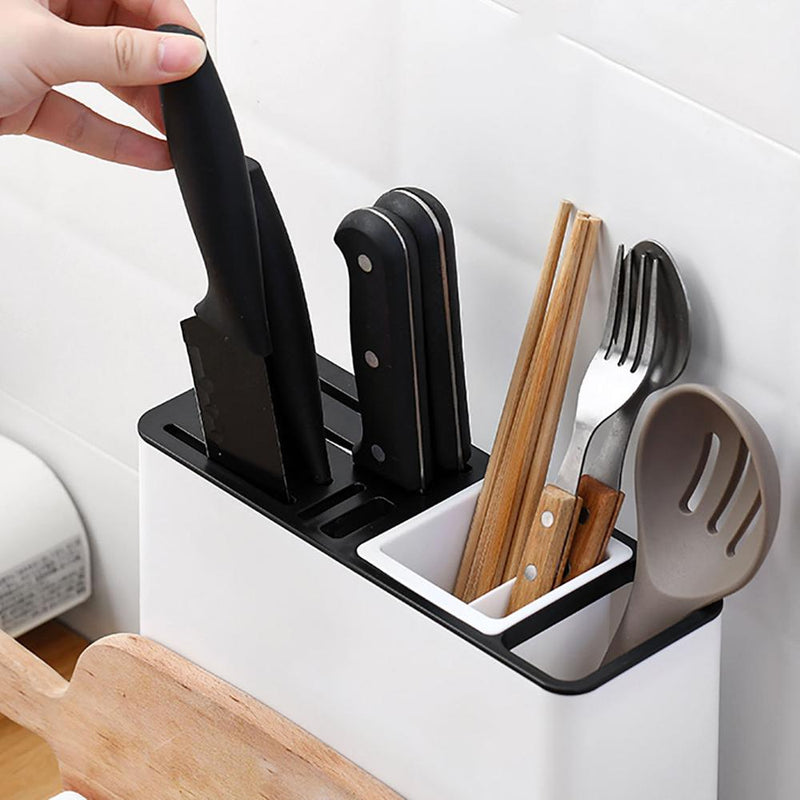 Tableware Storage Holders Kitchen Knife Plastic Storages Racks Convenience Cabinet