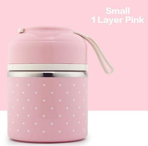 Portable Stainless Steel Thermal Compartment Lunch Box Container with Insulated Lunch Bags