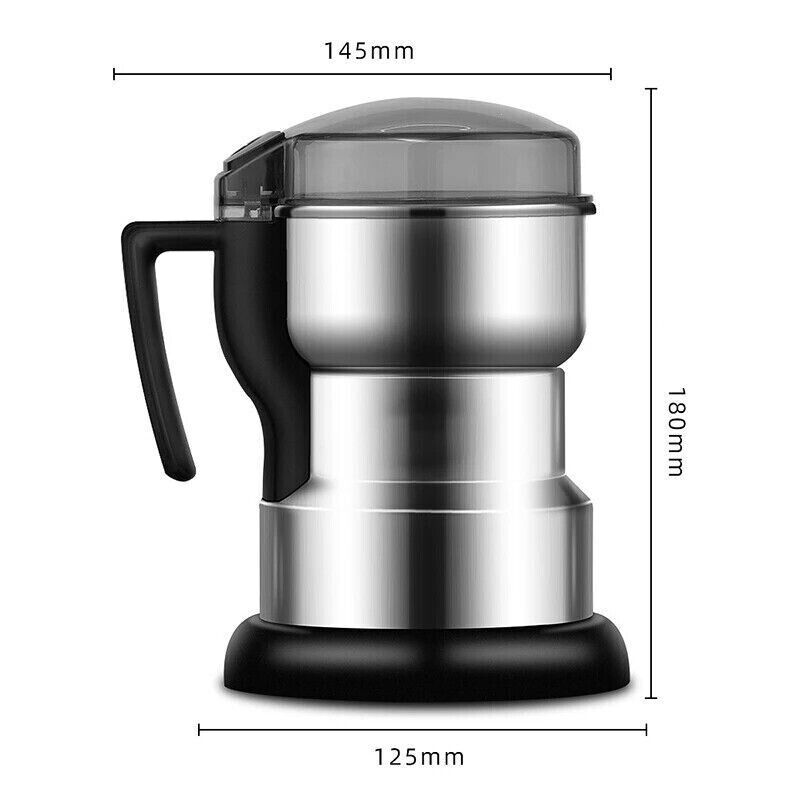 Electric Coffee Grinder Grinding Milling Bean Nut Spice Matte Blade Blender 100W