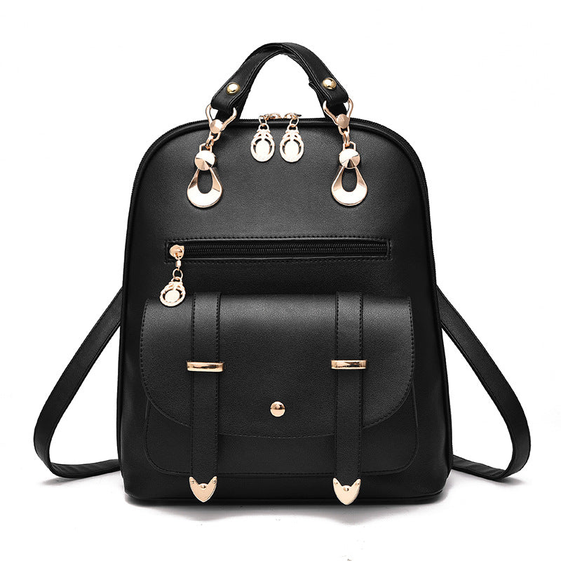 Fashion Leather Bag Dual-use Backpack shoulder strap