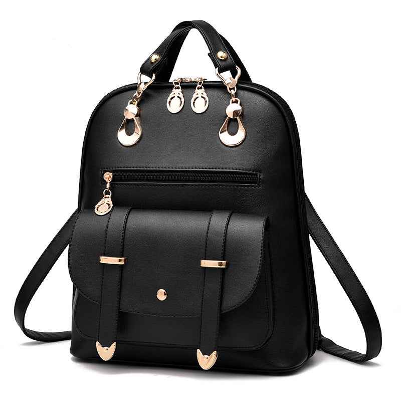 Fashion Leather Bag Dual-use Backpack shoulder strap