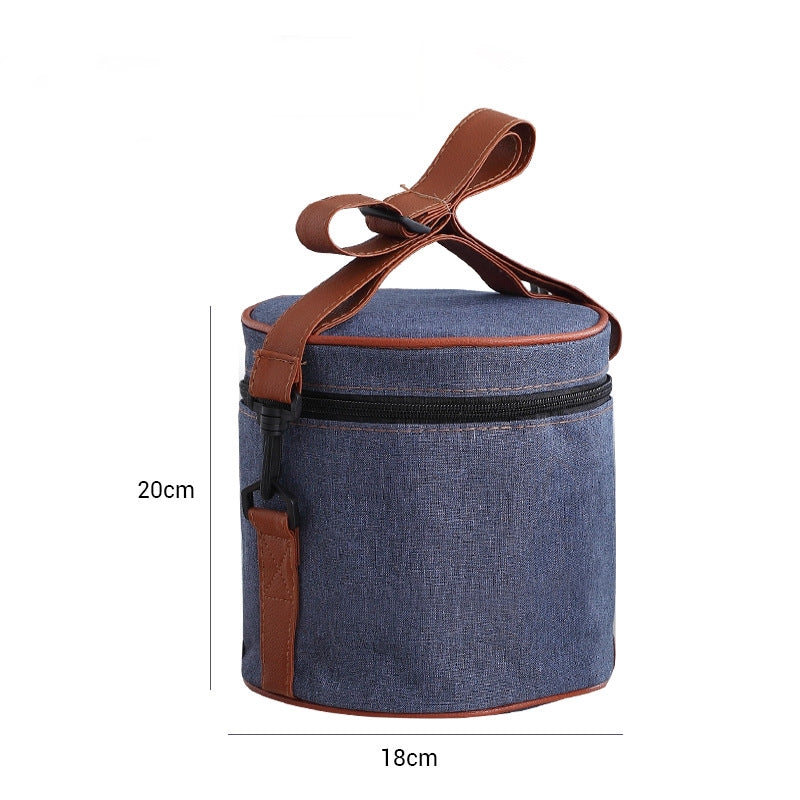 Portable Stainless Steel Thermal Compartment Lunch Box Container with Insulated Lunch Bags