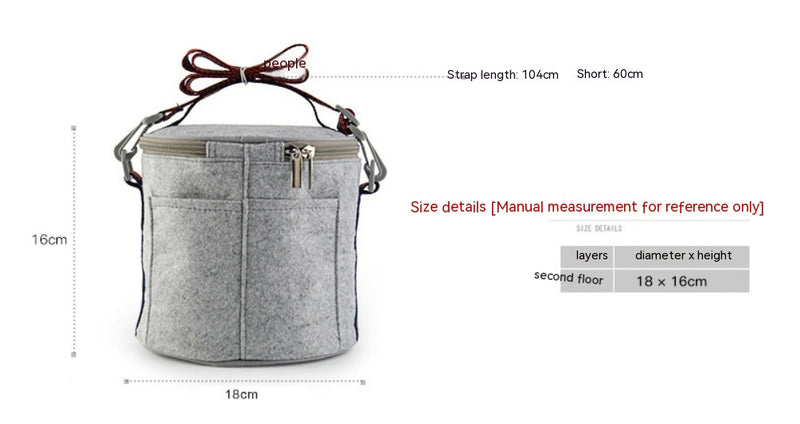 Portable Stainless Steel Thermal Compartment Lunch Box Container with Insulated Lunch Bags