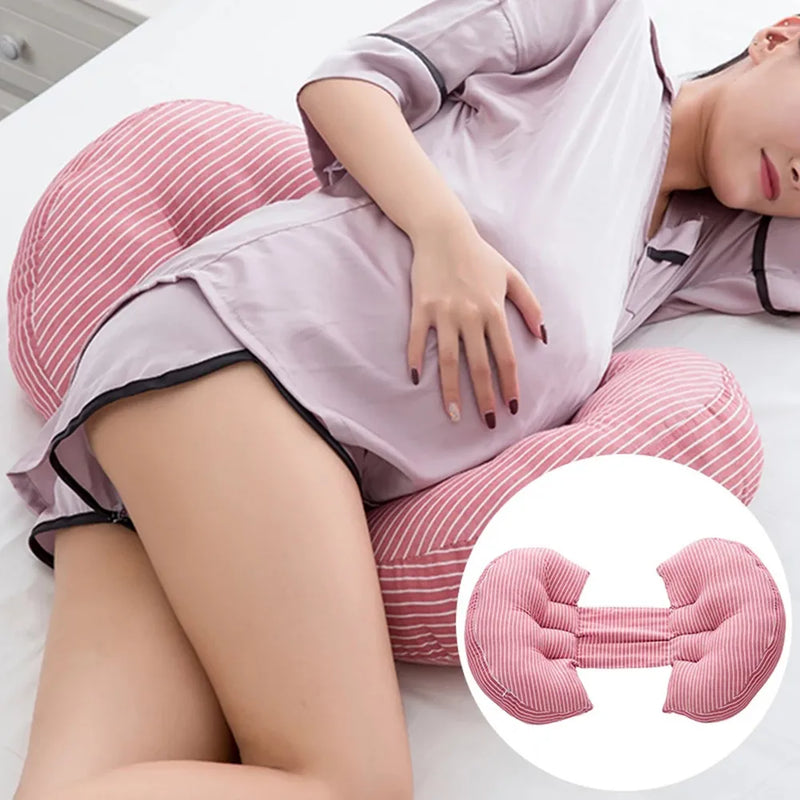 Multi-function U Shape Pregnant Sleeping Support Pillow Bamboo Fiber Cotton Side Sleepers Pregnancy Body Pillows For Maternity