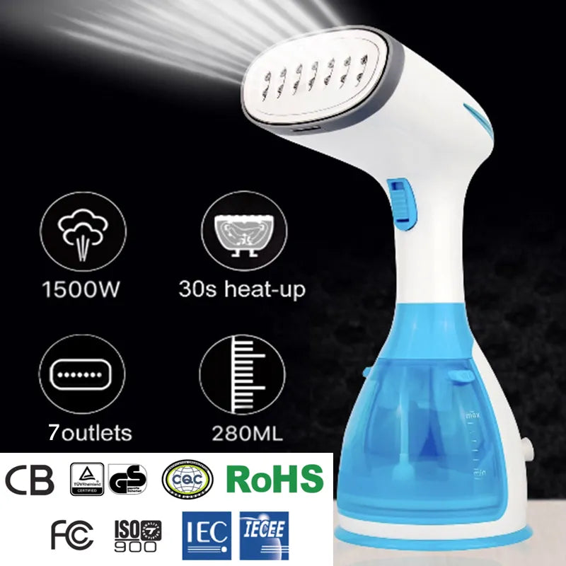 Steam Iron Garment Steamer For Clothes Handheld Travel Iron