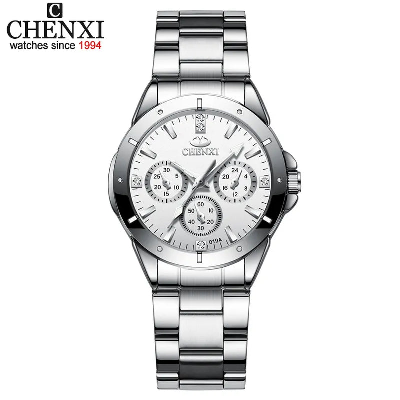 luxury watch fashion All Stainless Steel High Quality Diamond Ladies Watch Women Rhinestone Watches