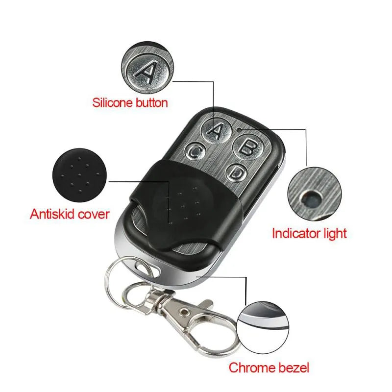 Remote Control 4CH Car Key Garage Door Gate Opener Electronic Gate Control Duplicator 433MHz