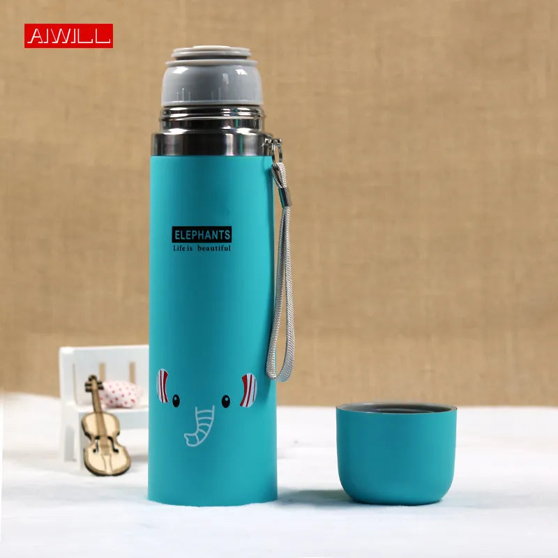 Water Bottle Vacuum Thermos Flasks Stainless Steel Water Bottle 350/500ML With Cup