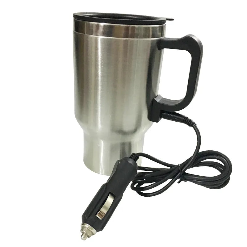 Car Electric Kettle Thermal Heater Cups Boiling Water Bottle Coffee Cup 450 ML 12V