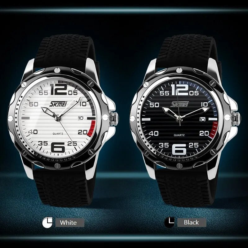 Sport Jelly Quartz Men Casual Watch Wristwatch 30M Waterproof