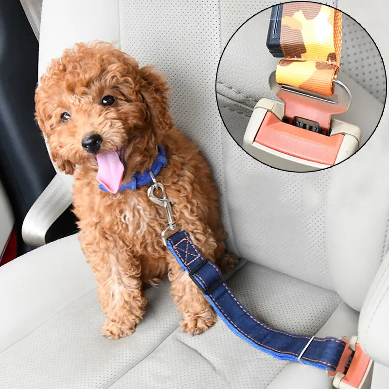 Pet Vehicle Adjustable Puppy Seat Belt Lead for Dogs Safety