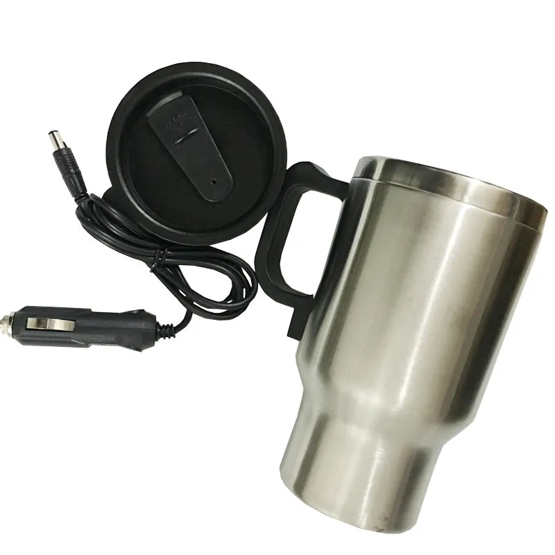 Car Electric Kettle Thermal Heater Cups Boiling Water Bottle Coffee Cup 450 ML 12V