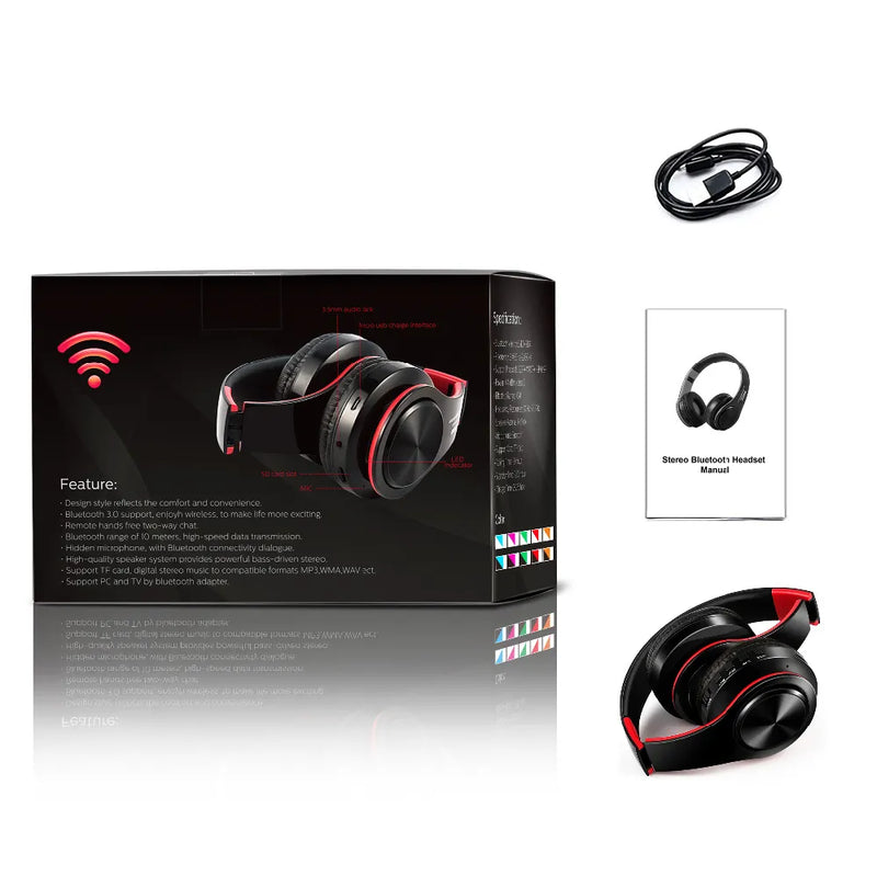 HIFI Stereo Earphones Bluetooth Music Headset