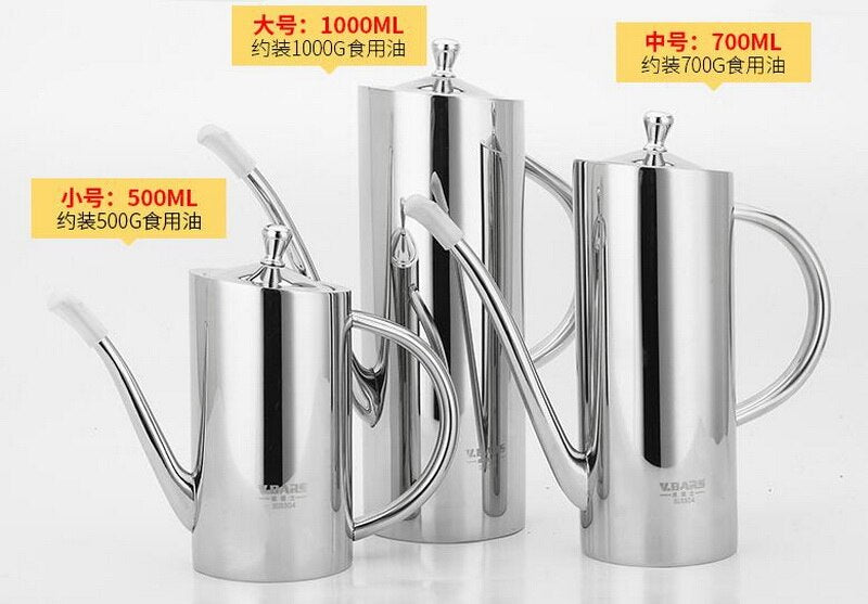 Stainless steel kitchen oil & vinegar bottle