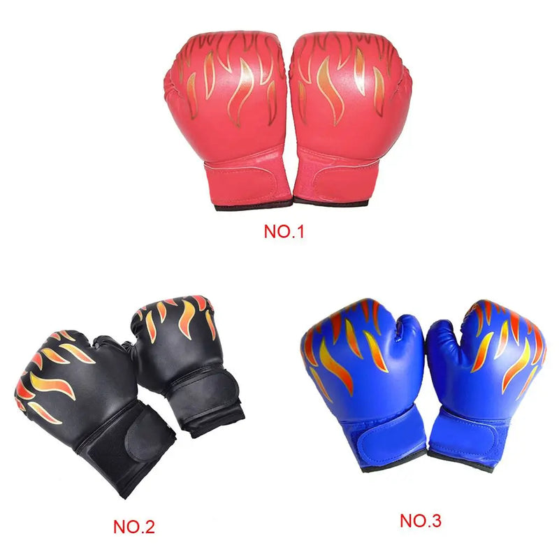 Kids Boxing Gloves Leather Kick boxing Punching Training