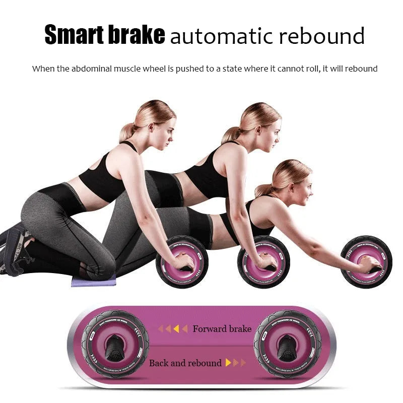 Abdominal Muscle Roller Rebounds Automatically Training Gym Fitness