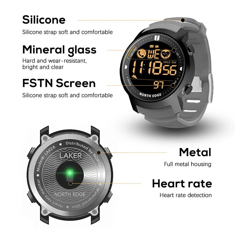 Smart Watch Heart Rate Monitor Waterproof Android IOS