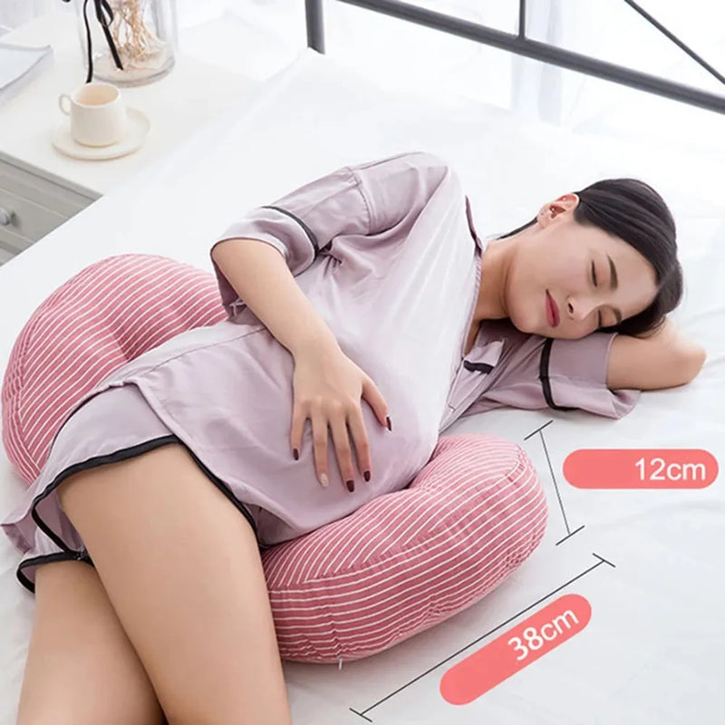 Multi-function U Shape Pregnant Sleeping Support Pillow Bamboo Fiber Cotton Side Sleepers Pregnancy Body Pillows For Maternity