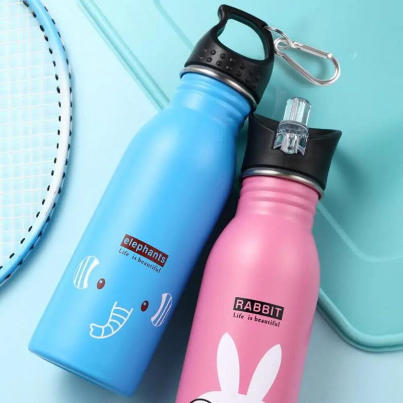 Kids Water Bottle High Quality Drinking Straw Bottle 500ml