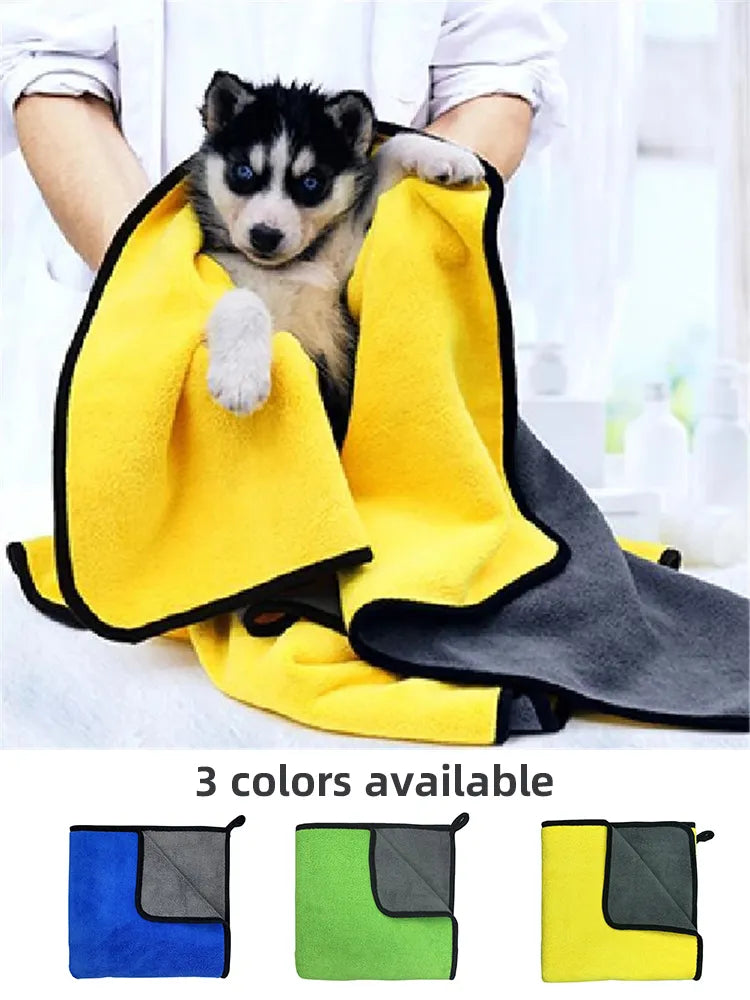 Quick-drying Dog and Cat Towels Soft Fiber Towels Water-absorbent