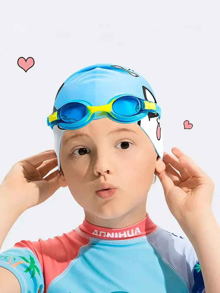 Swimming Goggles For Kids Anti-fog 100% UV Protection Clear Vision Adjustable Strap