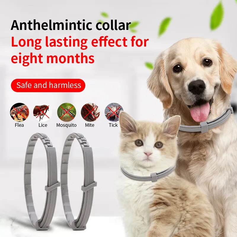 Flea collar for dogs and cats adjustable collar