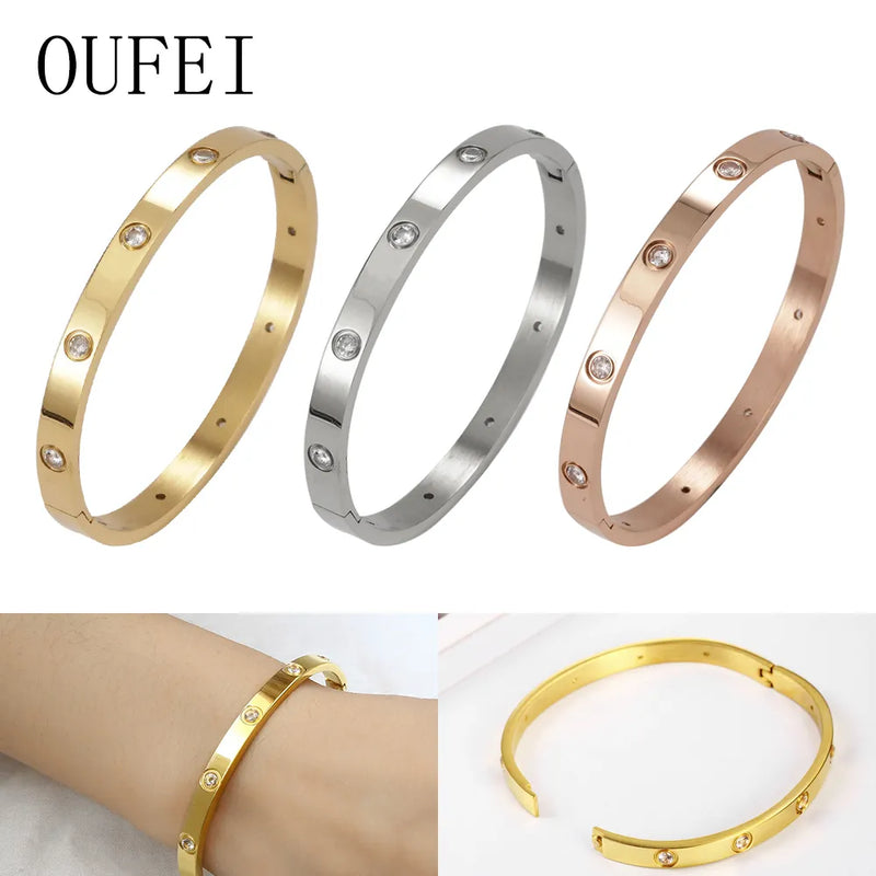 Stainless Steel Bracelet Cuff Bracelets Fashion Bangles Charm Jewellery