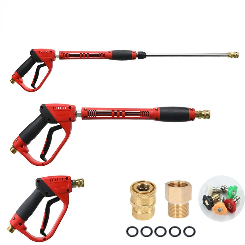 High Pressure Water Gun 5K psi Car Wash & Garden Watering Wand Extension 3 in 1