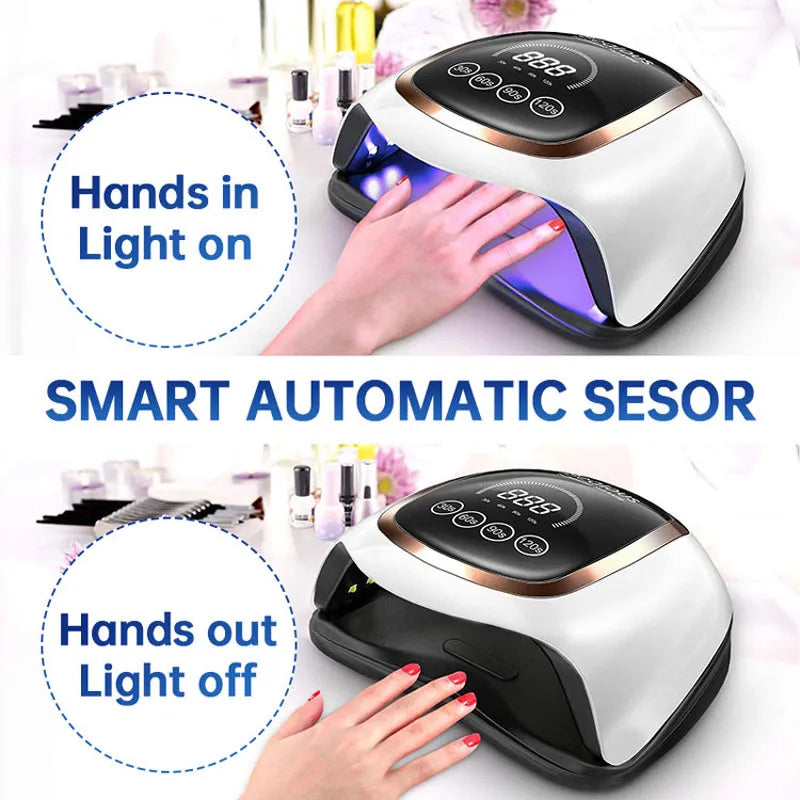 Nail Drying Lamp For Manicure Professional Led UV Drying Lamp With Auto Sensor Smart Nail Salon Equipment Tools