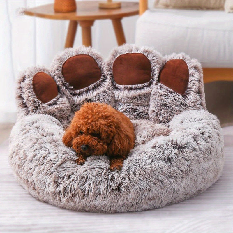 Fluffy Paw Dog Cat Nesting Bed