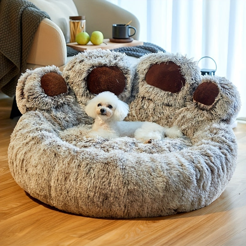 Fluffy Paw Dog Cat Nesting Bed