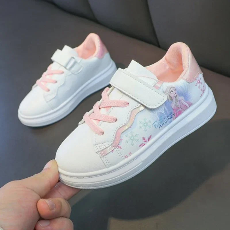 Disney Kids Sneakers Elsa Frozen Princess Casual Sport.