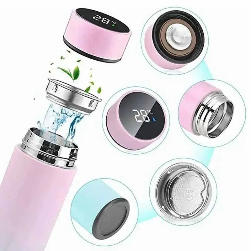 Smart Thermos Bottle LED Temperature Display Cup Stainless Steel Vacuum Flask