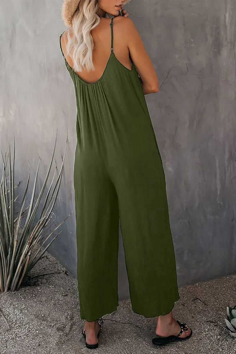 Jumpsuit Womens Summer With Pocket Casual