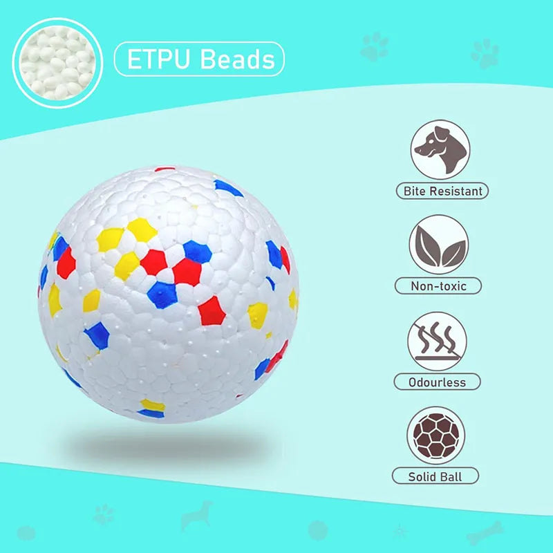 Bite Resistant Chew Pets Ball High Elasticity E-TPU Dog Toys Ball