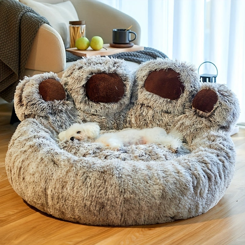 Fluffy Paw Dog Cat Nesting Bed