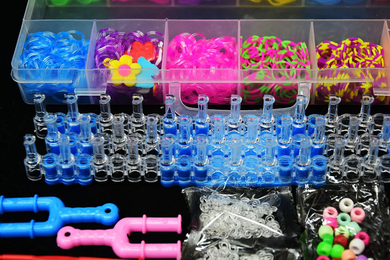 Loom Bands DIY Tool Set Box Weave Bracelet Handicraft Gift Children Kids Toys 1800pcs