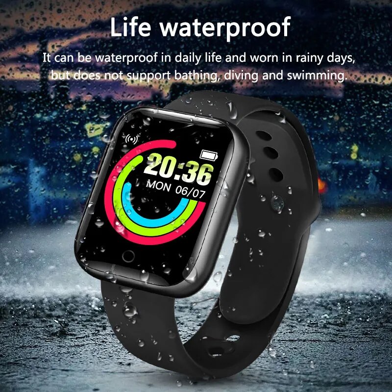 Smart Watch Fitness Tracker Digital Clock Waterproof Sport Watches