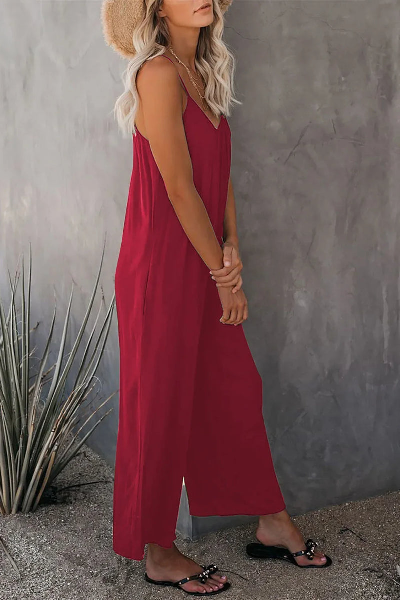 Jumpsuit Womens Summer With Pocket Casual