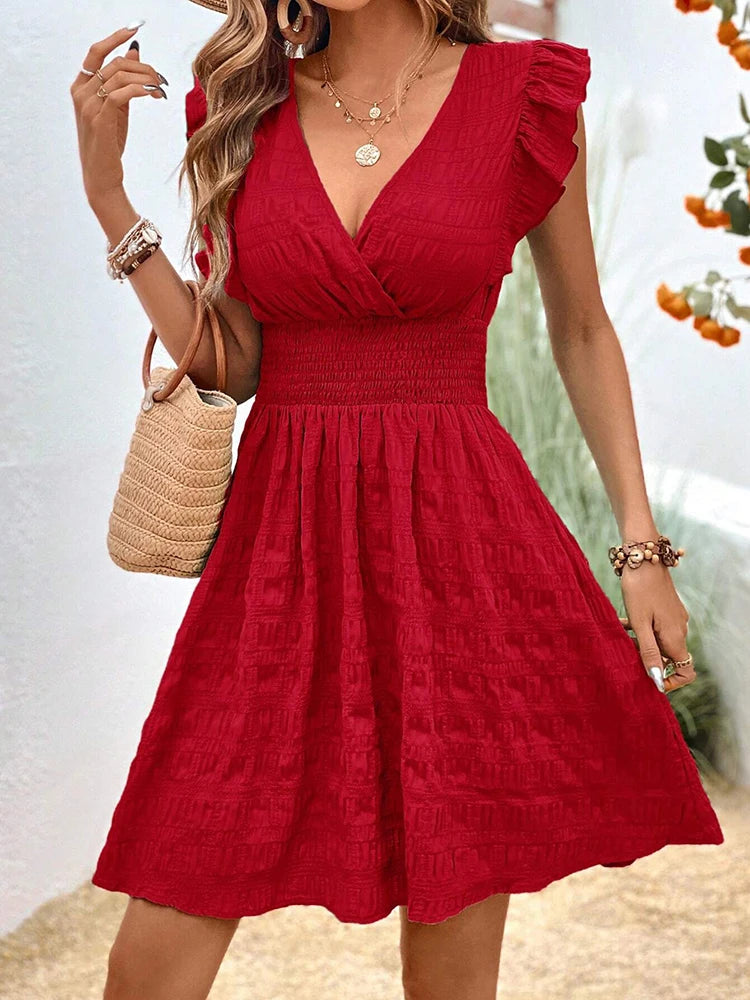 Elegant Short Dresses Casual Holiday Beach Fashion Summer Dresses