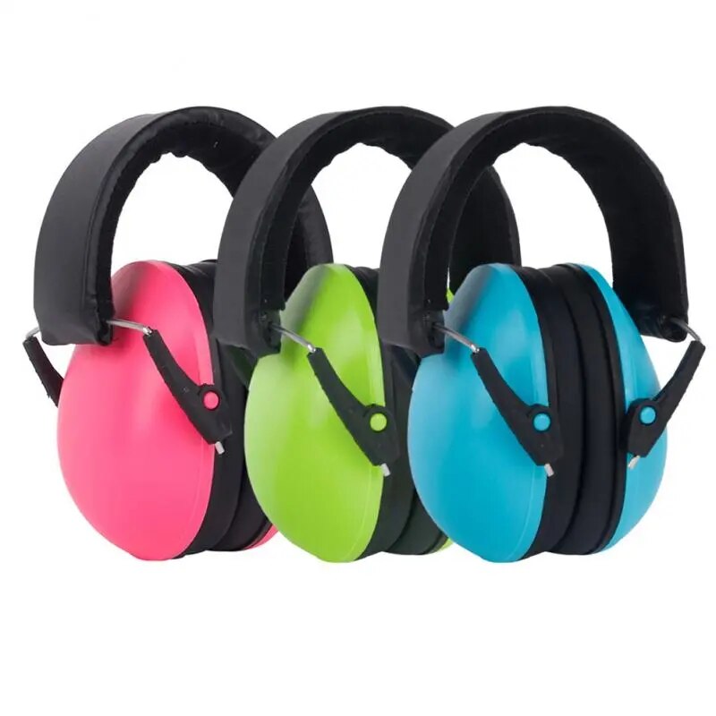 Soft Baby Ear Hearing Protector Earmuff Noise Reducing Defender Infant Kids Ear Muffs Adjustable