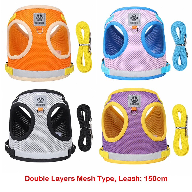 Dog Harness and Leash Set for Small Medium Dogs