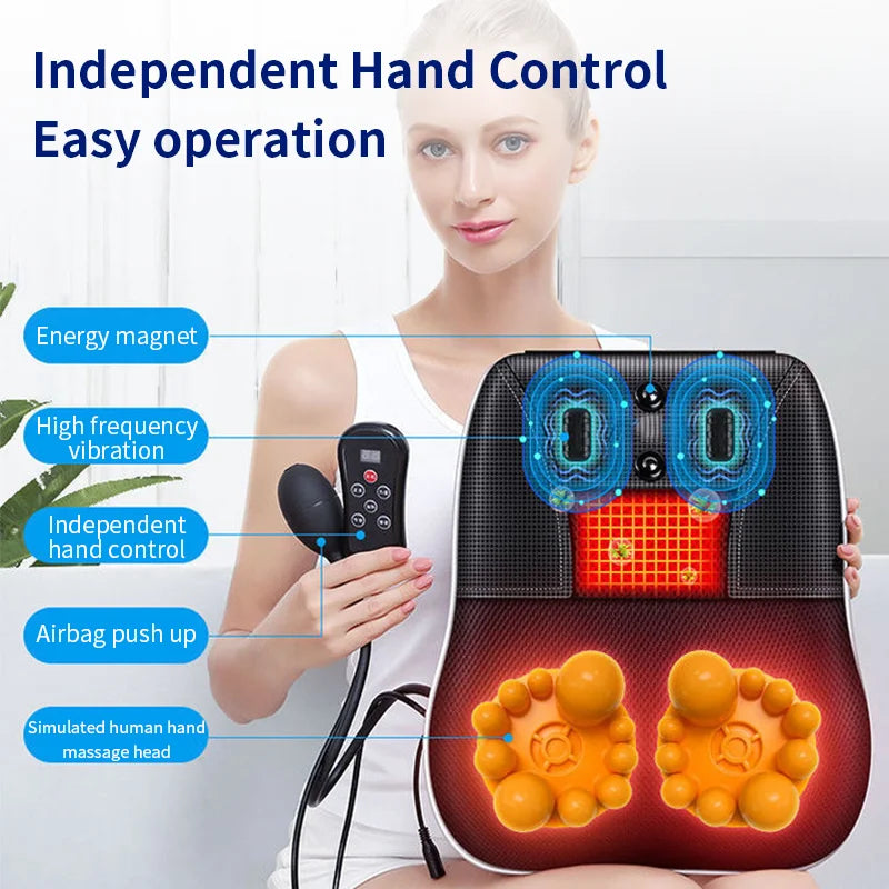 Electric Head Neck Cervical Ttraction Body Massager Heating Vibrating Massage