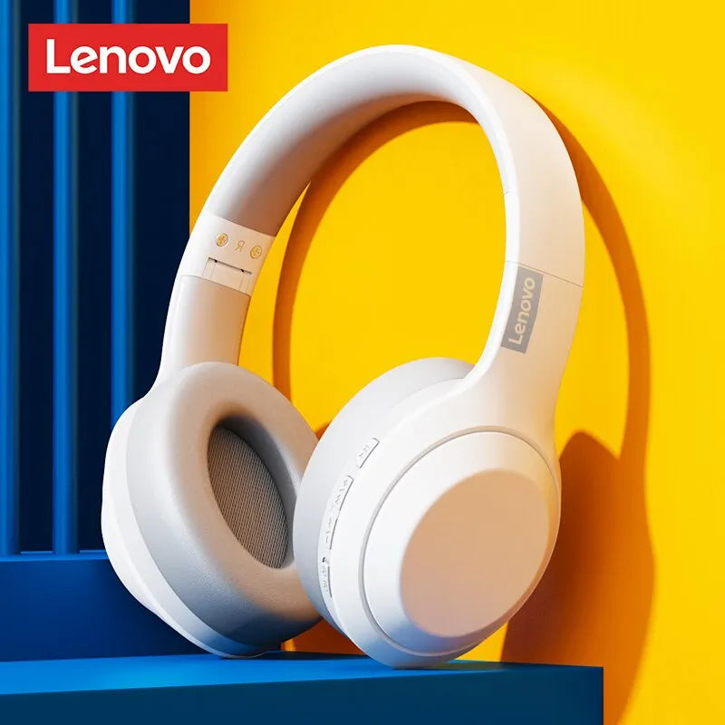 Lenovo Stereo Headphone Bluetooth Earphones Music with Mic