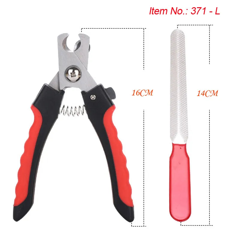 Cat Dog Nail Cutter With Sickle Stainless Steel Clipper Grooming Scissors