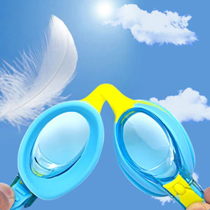 Swimming Goggles For Kids Anti-fog 100% UV Protection Clear Vision Adjustable Strap