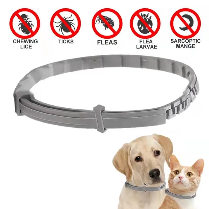 Flea collar for dogs and cats adjustable collar