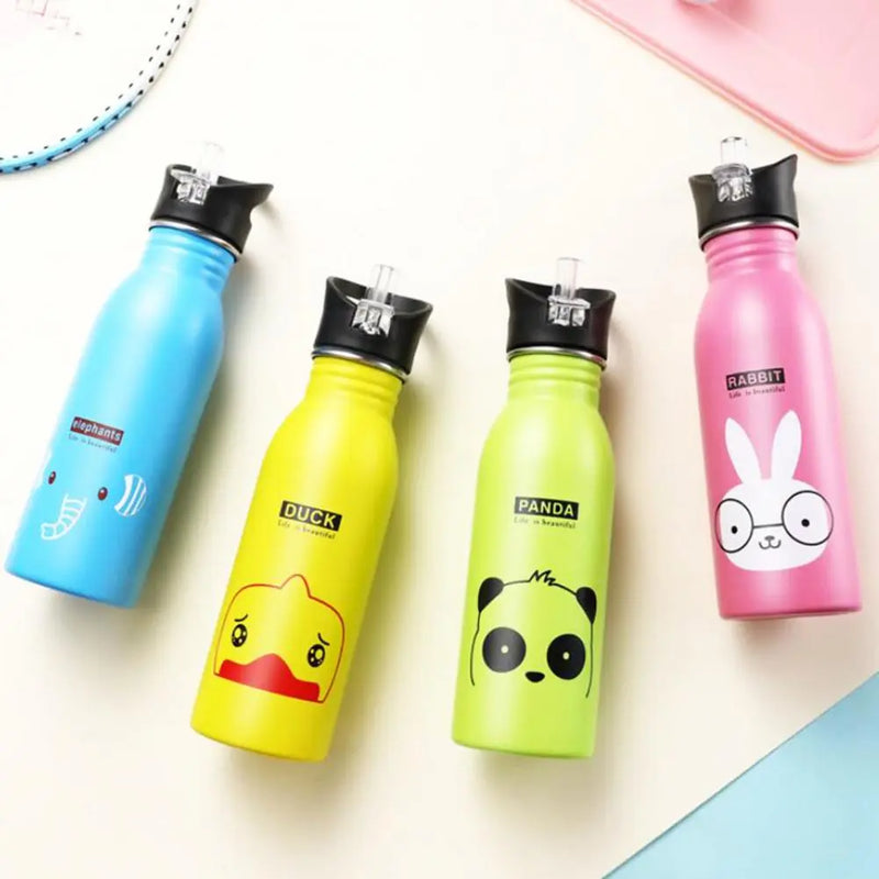 Kids Water Bottle High Quality Drinking Straw Bottle 500ml