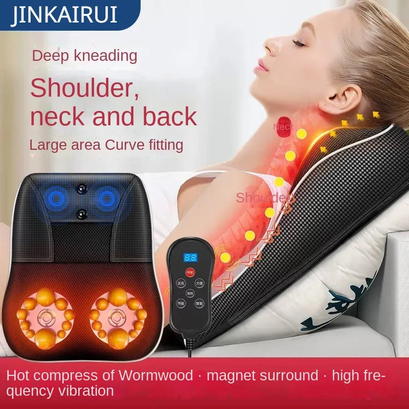 Electric Head Neck Cervical Ttraction Body Massager Heating Vibrating Massage